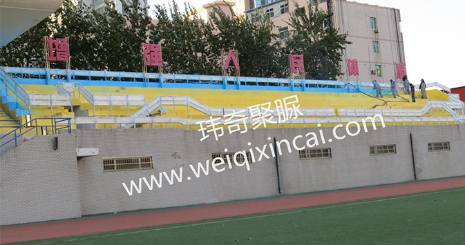 河北醫學院體育看臺聚脲工程